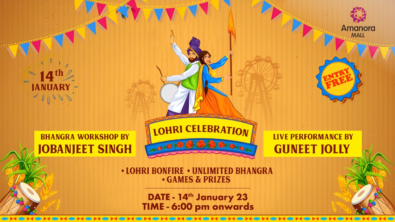 Lohri Celebration | Bhangra Workshop | Live Performance | Amanora Mall